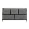 Flash Furniture Black/Gray 5 Drawer Storage Chest Organizer WX-5L206-X-BK-GR-GG - alternate 2